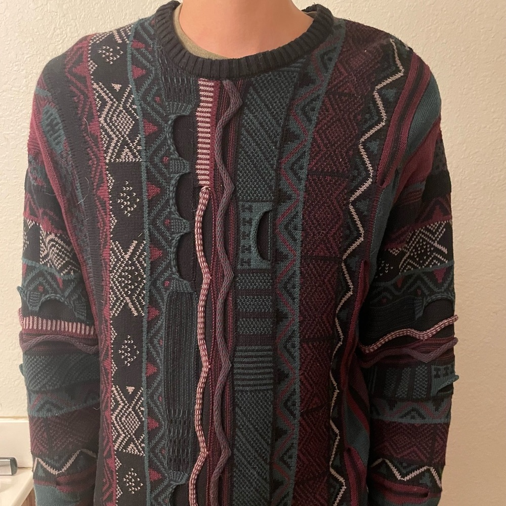 Knitted grandpa sweater